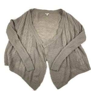 Sonoma Womens Sweater Cardigan Gray Medium